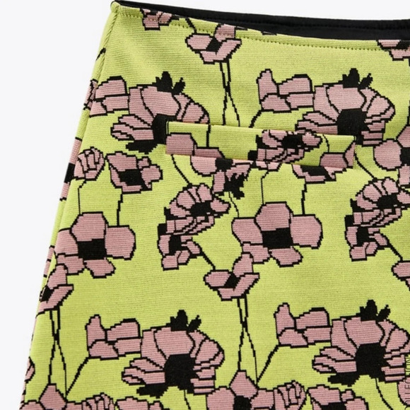 Zara Jacquard Mini Skirt NWT - Picture 4 of 4